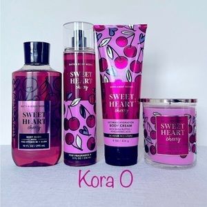 ❤️BBW Sweet Heart Cherry Body Care Set❤️